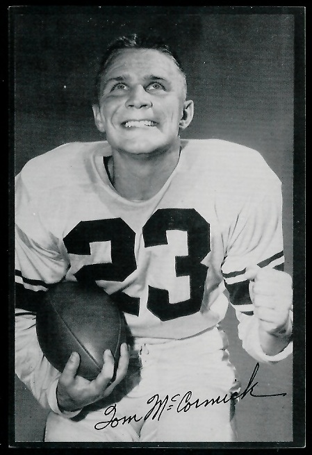 1953 Rams Team Issue Tom McCormick football card