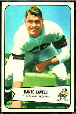 Dante Lavelli 1954 Bowman football card