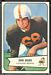 1954 Bowman football card #84: John Bauer