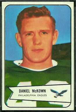 Dan McKown 1954 Bowman football card