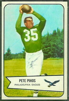1954 Bowman Pete Pihos football card