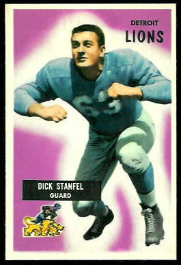 Dick Stanfel 1955 Bowman rookie football card