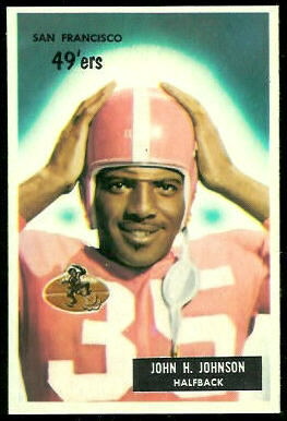 1955 Bowman John Henry Johnson rookie football card