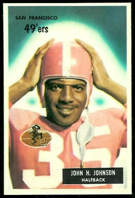 John Henry Johnson 1955 Bowman rookie football card