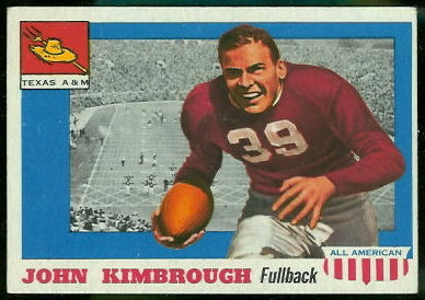 1955 Topps All-American football card #2: John Kimbrough