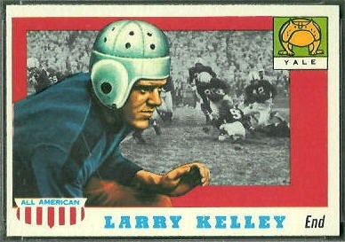 1955 Topps All-American Larry Kelley football card