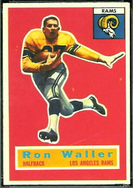 Ron Waller 1956 Topps rookie football card