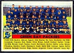 1956 Topps Green Bay Packers team card