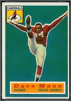 Dave Mann 1956 Topps rookie football card