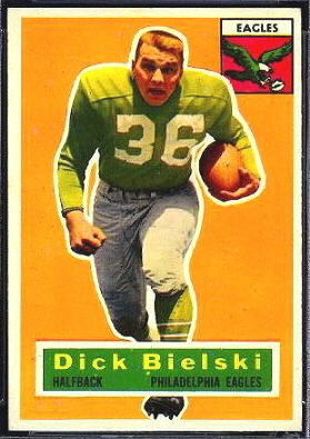 Dick Bielski 1956 Topps football card