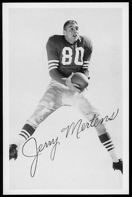 1958 49ers Team Issue Photo of Jerry Mertens