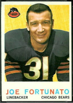 1959 Topps Joe Fortunato football card