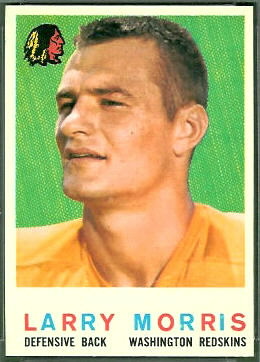 Larry Morris 1959 Topps football card