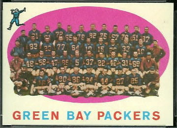 Packers Team 1959 Topps football card