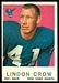1959 Topps football card #156: Lindon Crow
