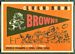 1959 Topps Browns Pennant football card