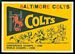 1959 Topps Colts Pennant football card