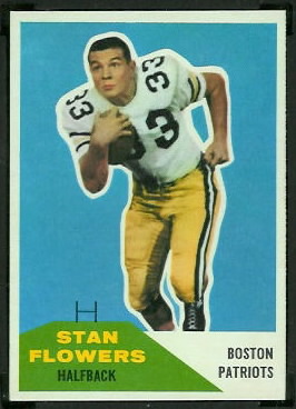 Stan Flowers 1960 Fleer football card