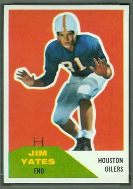 Jim Yeats 1960 Fleer football card