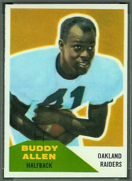 1960 Fleer Buddy Allen football card