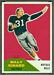 1960 Fleer Billy Kinard football card