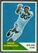 1960 Fleer Mike Simmons football card