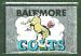 1960 Topps Metallic Stickers Baltimore Colts football card