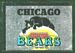 1960 Topps Metallic Stickers Chicago Bears football card