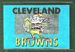 1960 Topps Metallic Stickers Cleveland Browns football card