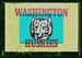 1960 Topps Metallic Stickers football card #31: Washington Huskies