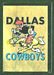1960 Topps Metallic Stickers Dallas Cowboys football card