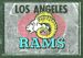 1960 Topps Metallic Stickers Los Angeles Rams football card