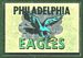 1960 Topps Metallic Stickers Philadelphia Eagles football card