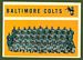 1960 Topps Colts Team football card