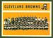 1960 Topps Browns Team football card