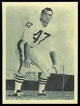 Bobby Gordon 1961 Fleer Wallet Football Photo