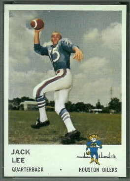 1961 Fleer Jack Lee football card