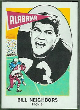 Billy Neighbors 1961 Nu-Card football card