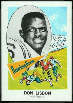 Don Lisbon 1961 Nu-Card football card