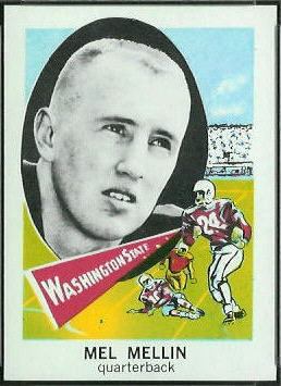 Mel Mellin 1961 Nu-Card football card