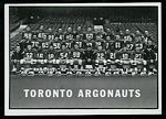 1961 Topps CFL Toronto Argonauts Team