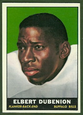 1961 Topps Elbert Dubenion football card