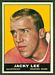 1961 Topps Jack Lee football card