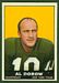 1961 Topps Al Dorow football card
