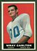1961 Topps football card #160: Wray Carlton