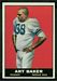 1961 Topps Art Baker football card