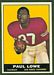 1961 Topps football card #167: Paul Lowe