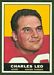1961 Topps football card #180: Charley Leo