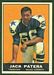 1961 Topps football card #26: Jack Patera