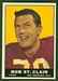 1961 Topps Bob St. Clair football card
